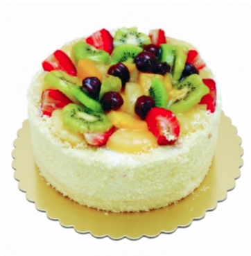 6-9 Kişilik Şık ve Lezzetli Karışık Meyveli Özel Pasta
