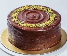 Sevgiliye Özel Çikolatalı Fıstıklı Pasta 2-3 Kişilik